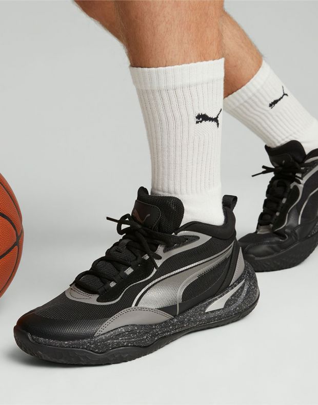 PUMA Playmaker Pro Trophies Basketball Shoes Black - 379014-01 - 7
