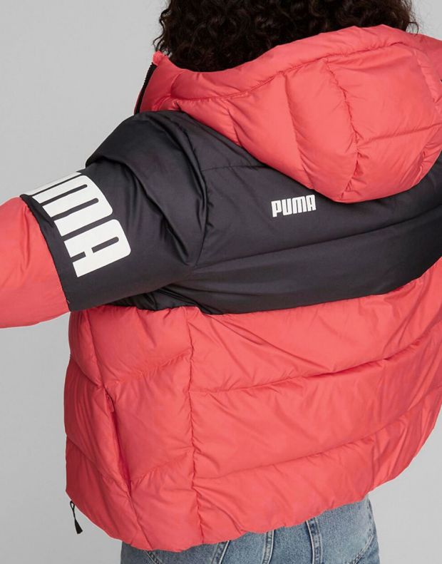 PUMA Power Down Puffer Jacket Black/Pink - 849976-35 - 2