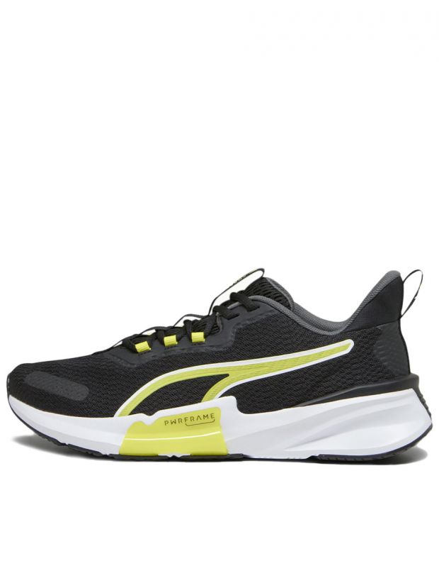 PUMA Power Frame Training Shoes Black/Yellow - 377970-11 - 1