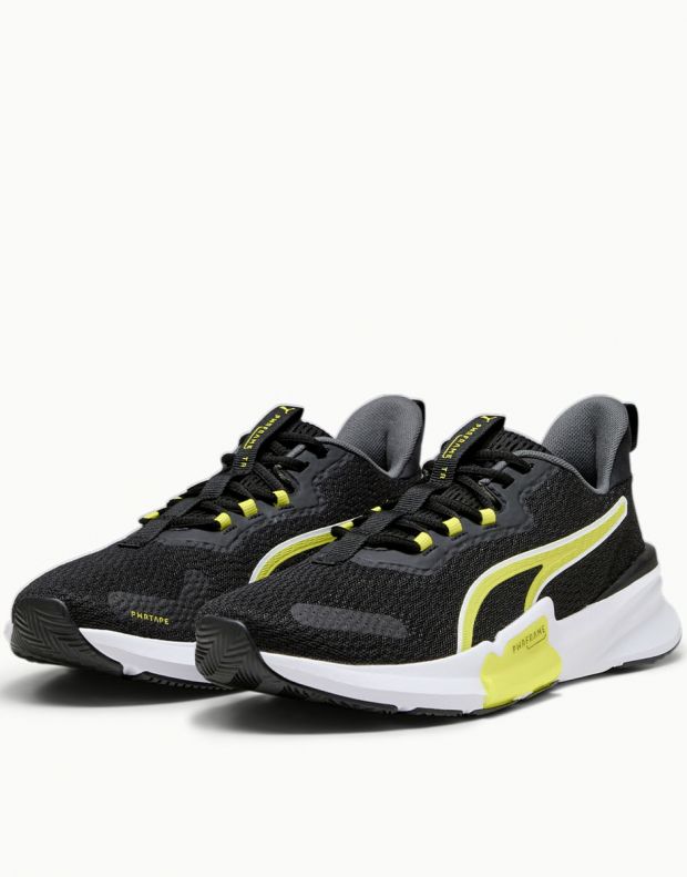 PUMA Power Frame Training Shoes Black/Yellow - 377970-11 - 3