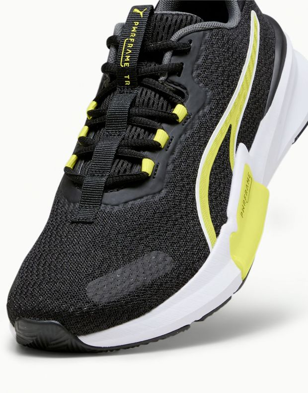 PUMA Power Frame Training Shoes Black/Yellow - 377970-11 - 5