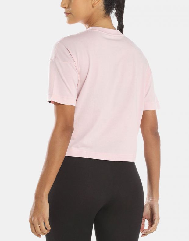 PUMA Power Tape Cropped Tee Pink - 847116-16 - 2