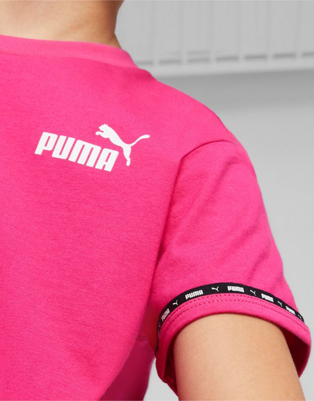 PUMA Power Tape Relaxed Fit Tee Pink - 673544-64 - 3