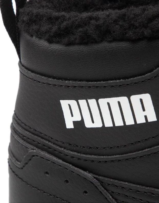 PUMA Rebound Joy Fur Shoes Black - 375477-01 - 4