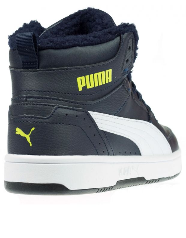 PUMA Rebound Joy Fur Shoes Blue - 375477-07 - 4