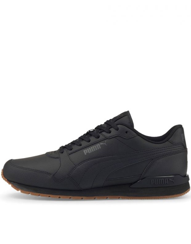 PUMA ST Runner V3 Leather Shoes Black - 384855-04 - 1