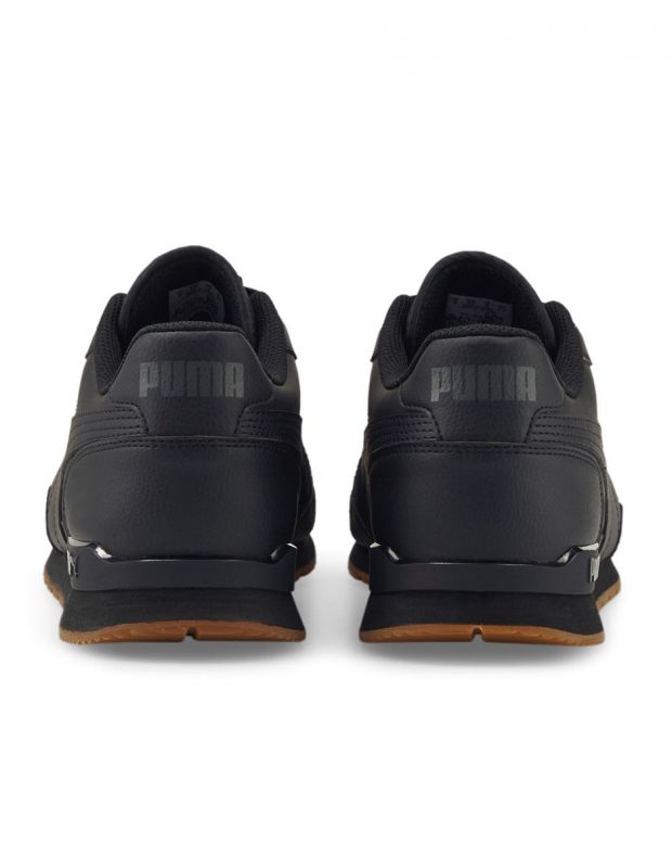 PUMA ST Runner V3 Leather Shoes Black - 384855-04 - 4