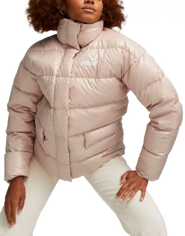 PUMA Style Down Shiny Puffer Jacket Pink - 849396-47 - 1