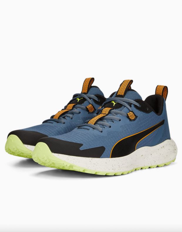 PUMA Twitch Runner Trail Shoes Blue/Orange - 376961-02 - 3