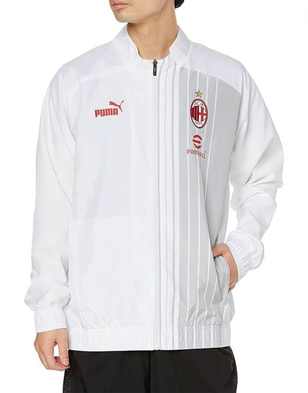 PUMA x AC Milan Prematch Jacket White - 769276-06 - 1