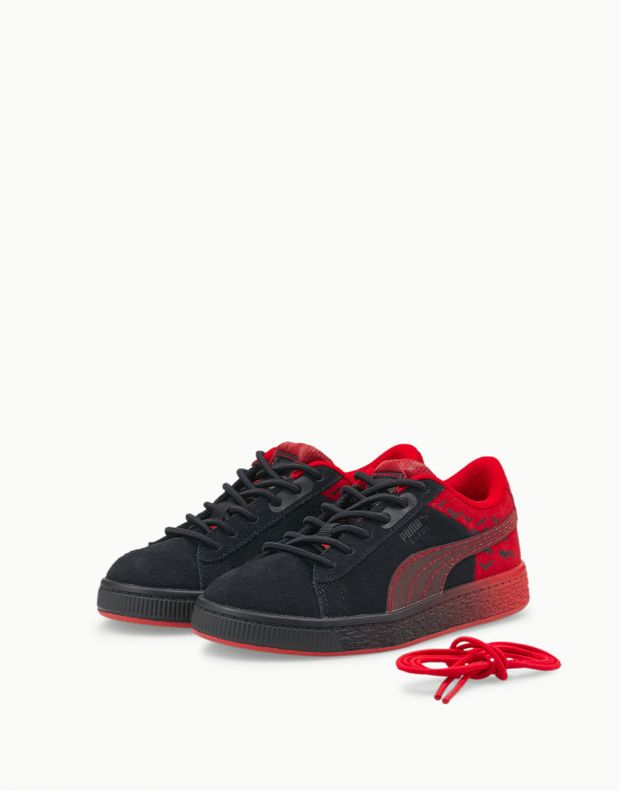 PUMA x Batman Classic Suede Shoes Black/Red Kids - 383088-01 - 3