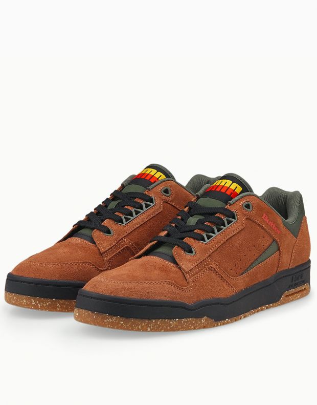 PUMA x Butter Goods Slipstream Lo Suede Shoes Brown - 384211-01 - 3