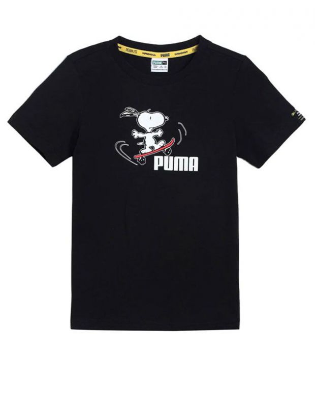 PUMA x Peanuts Graphic Tee Black - 599457-01 - 1
