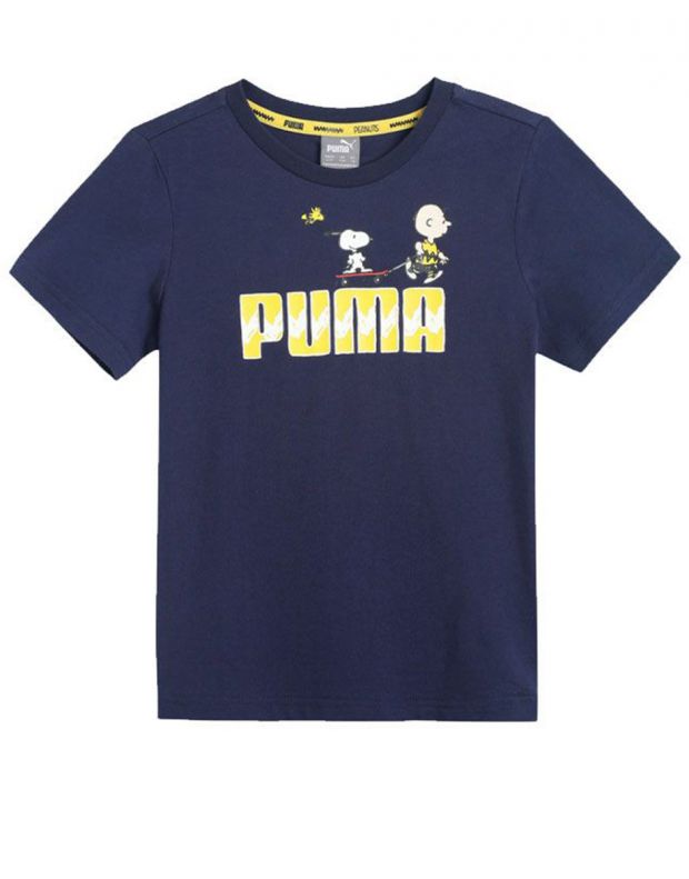 PUMA x Peanuts Graphic Kids Tee Blue - 599463-06 - 1