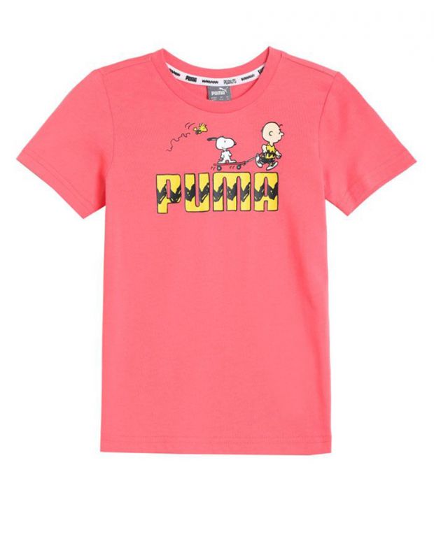 PUMA x Peanuts Graphic Kids Tee Pink - 599463-42 - 1