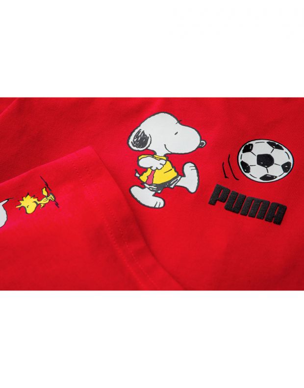PUMA x Peanuts Graphic Tee Red - 599457-11 - 3