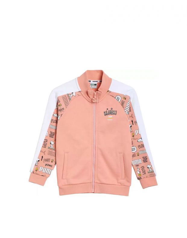 PUMA x Peanuts Kids' Track Jacket Pink - 599460-26 - 1