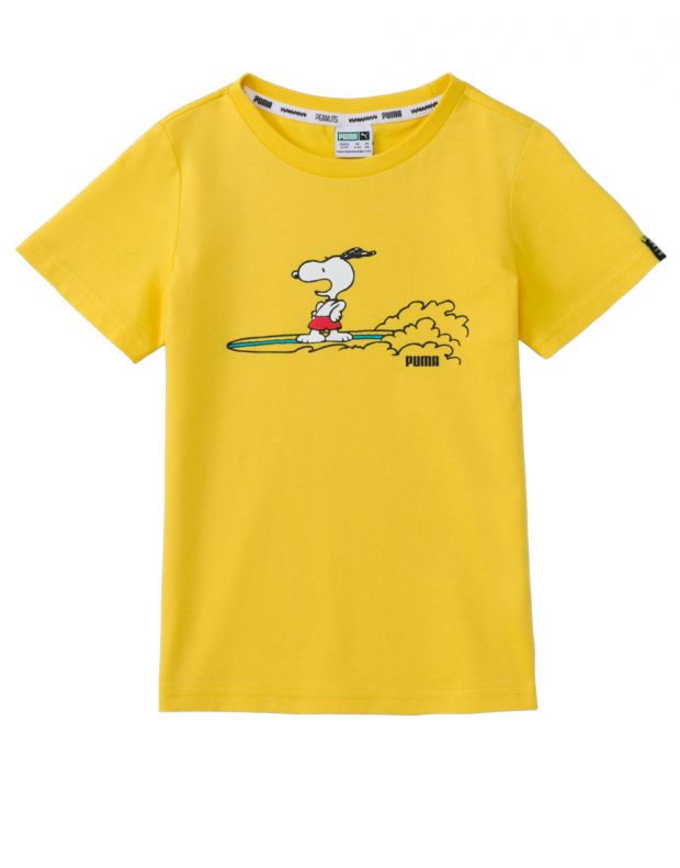 PUMA x Peanuts Graphic Tee Yellow - 599457-37 - 1