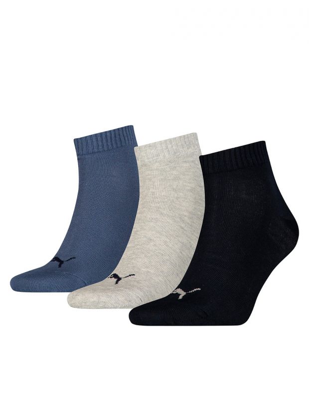 PUMA 3-pack Quarter Plain Socks NGB - 271080001-532 - 1