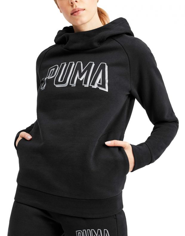 PUMA Athletics Fleece Hoodie Black - 580135-01 - 1