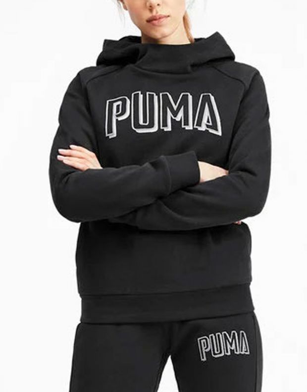 PUMA Athletics Fleece Hoodie Black - 580135-01 - 3
