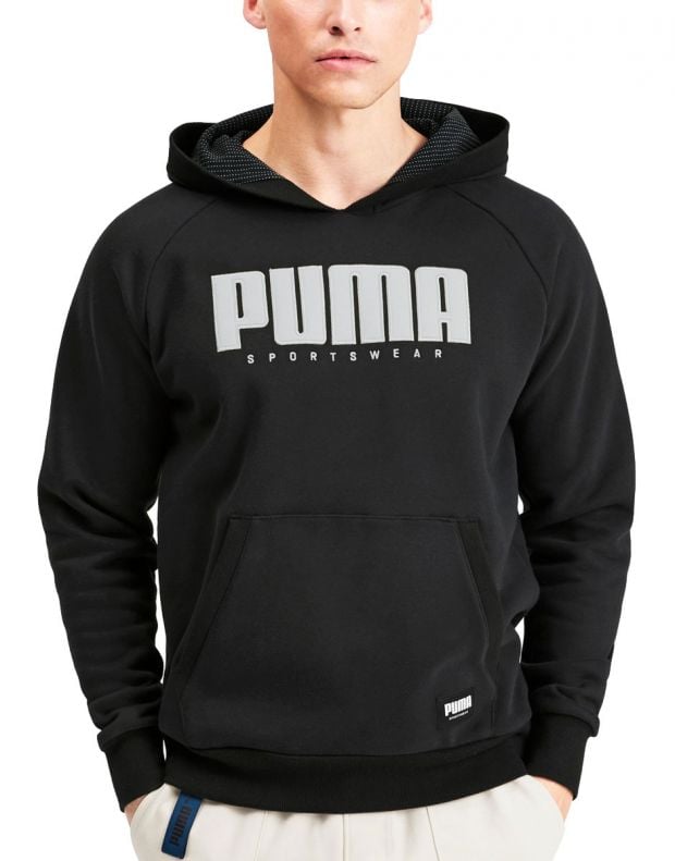 PUMA Athletics Hoodie Black - 580150-01 - 1