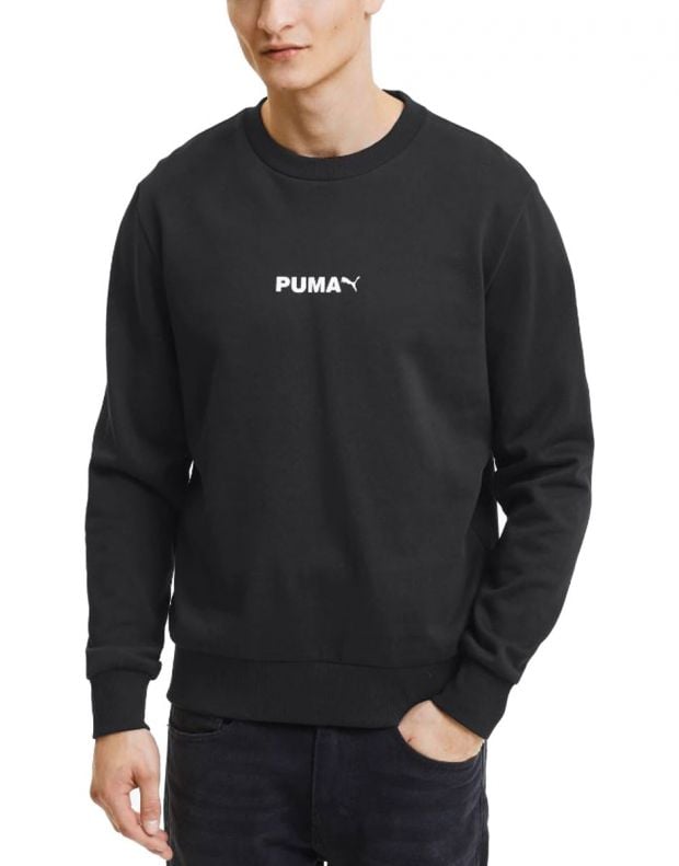 PUMA Avenir Graphic Crew Sweatshirt Black - 598096-01 - 1