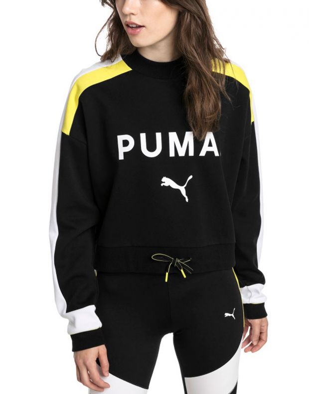 PUMA Chase Crew Cotton Sweater Black - 578009-01 - 1