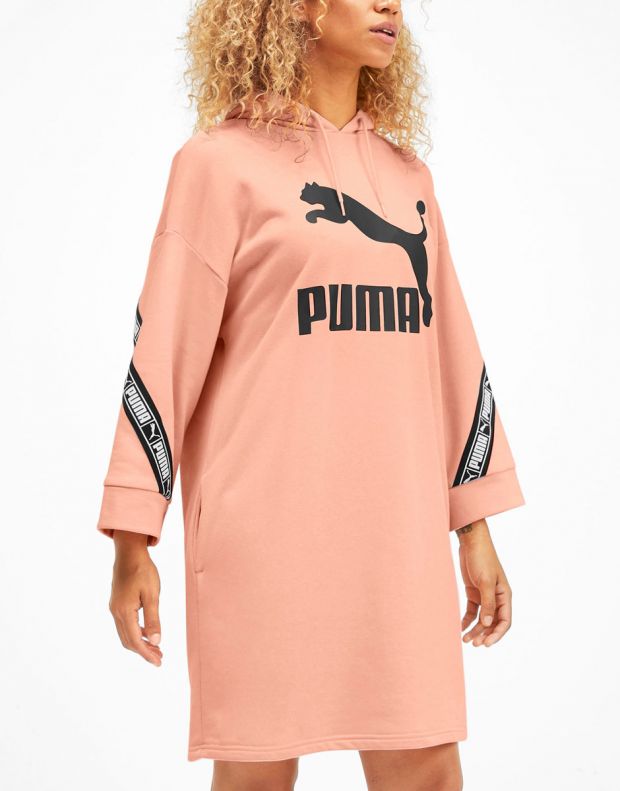 PUMA Classics Tape Hooded Dress Pink - 596026-88 - 3