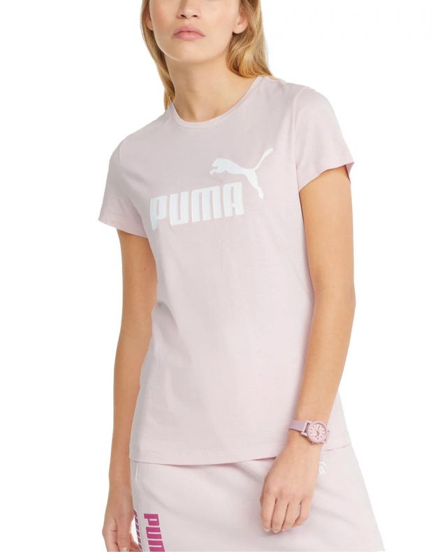 PUMA Ess Logo Tee Pink - 586775-36 - 1