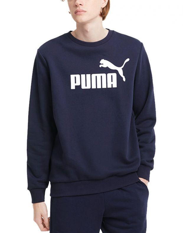 PUMA Essentials Big Logo Sweatshirt Navy - 586678-06 - 1