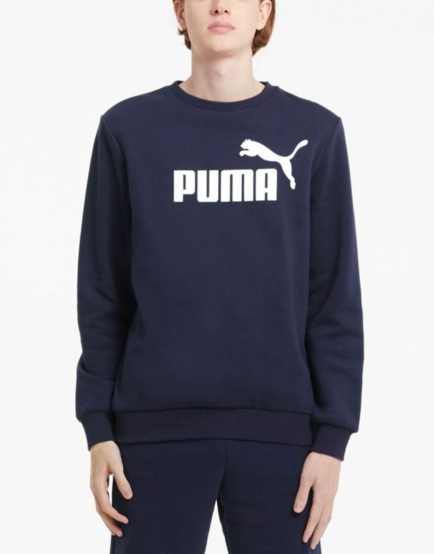 PUMA Essentials Big Logo Sweatshirt Navy - 586678-06 - 3