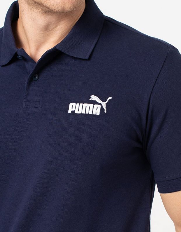 PUMA Essentials Pique Polo Navy - 851759-06 - 5