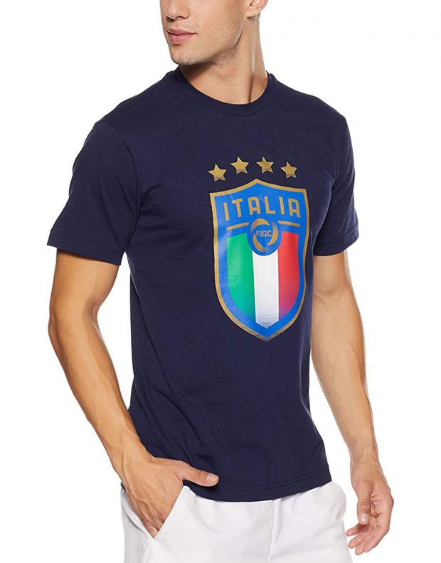 PUMA FIGC Italia Badge Tee Blue - 752613-10 - 1