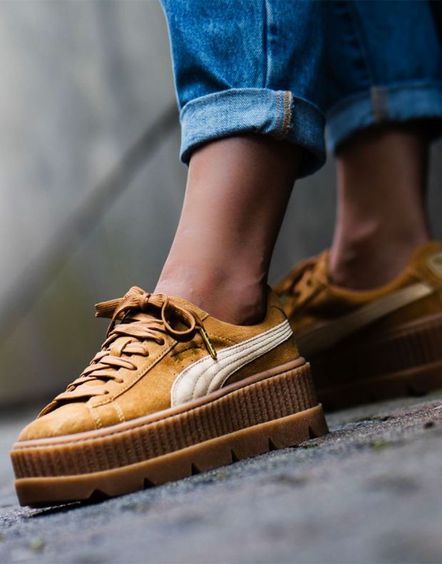 PUMA Fenty By Rihanna Cleated CreepeR Golden Brown - 366268-02 - 7