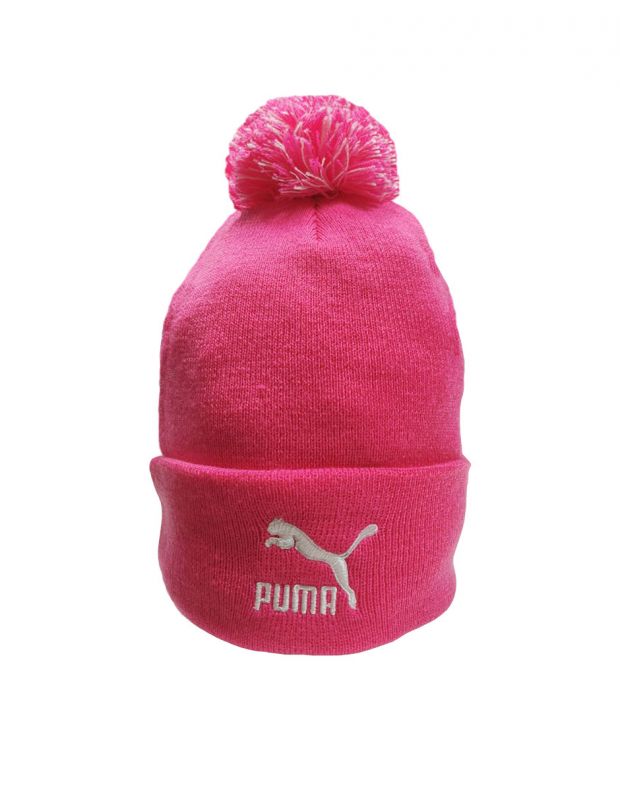PUMA LS Core Knit Pom Pom Beanie Pink - 021374-04 - 1