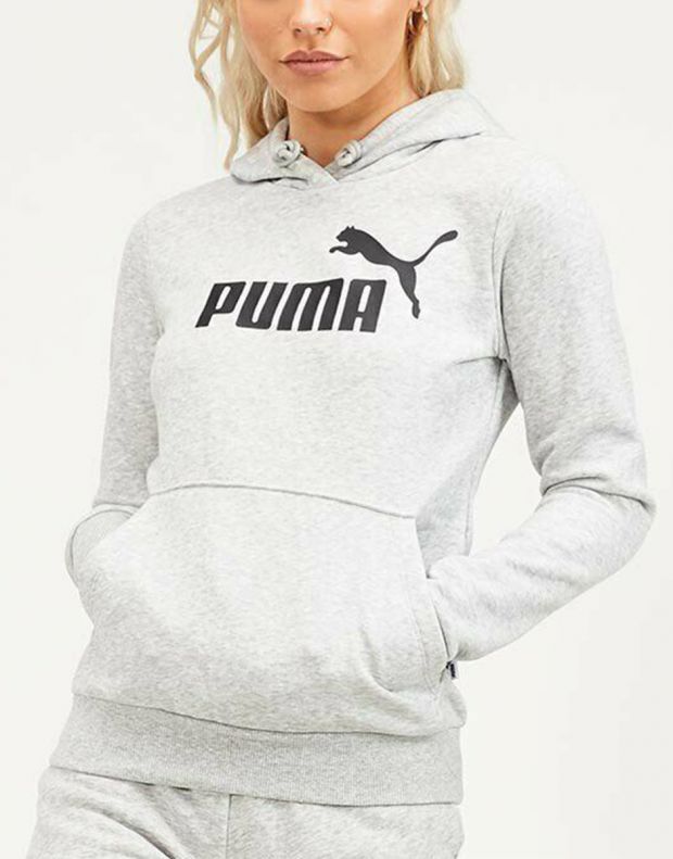PUMA Puma Ess Logo Hoodie W Grey - 586788-04 - 3