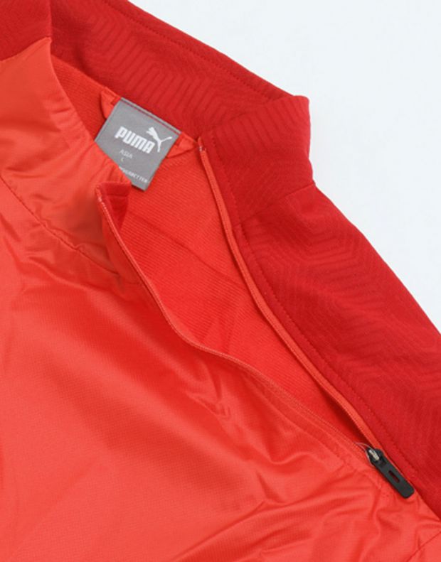 PUMA TeamFinal 21 Tricot Linen Jacket Red - 657120-04 - 5