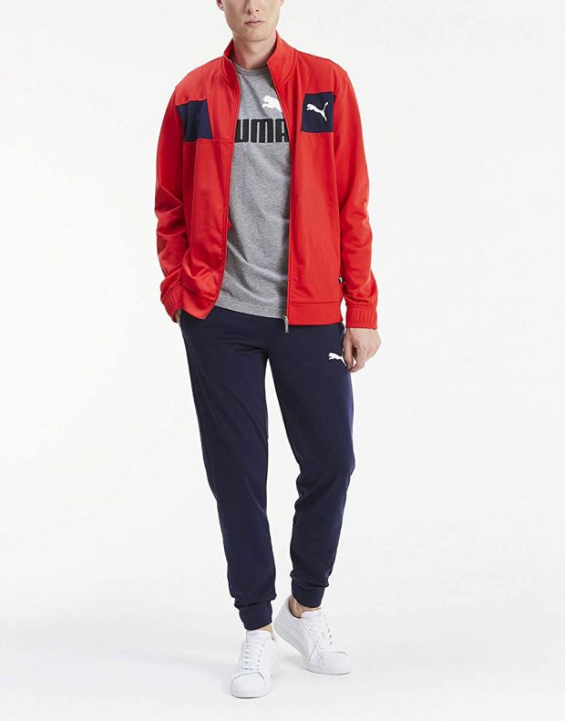 PUMA Techstripe Tricot Suit Red/Navy - 585838-11 - 3