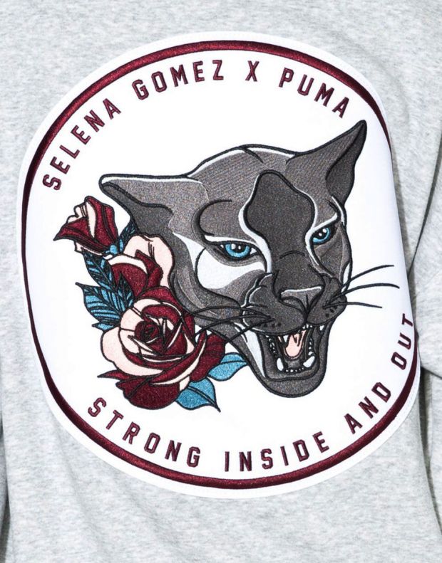 PUMA Selena Gomez Womens Full Zip Hoodie Grey - 517805-01 - 3