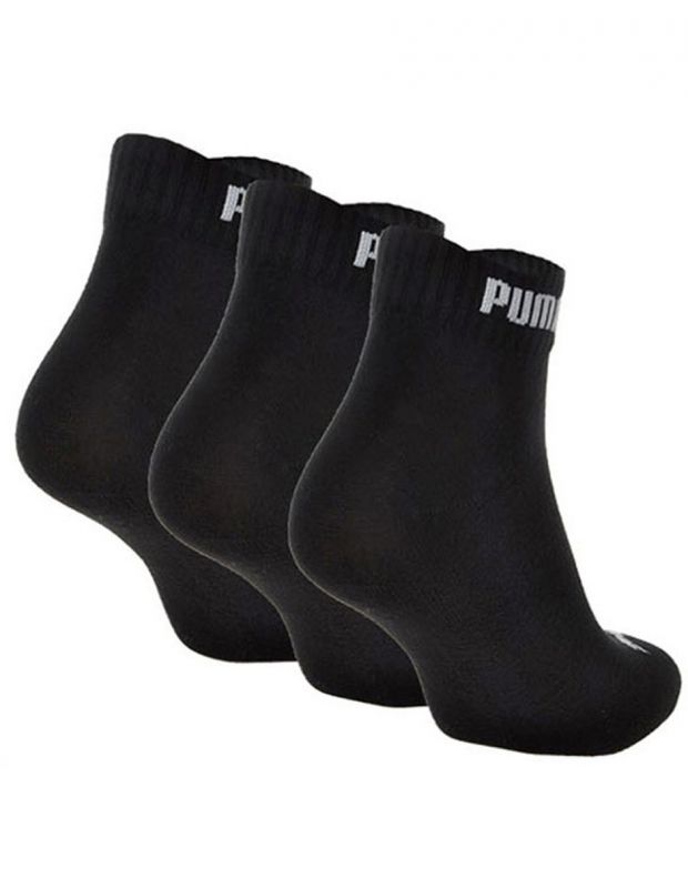 PUMA 3-pack Quarter Socks Black - 201104-200 - 2
