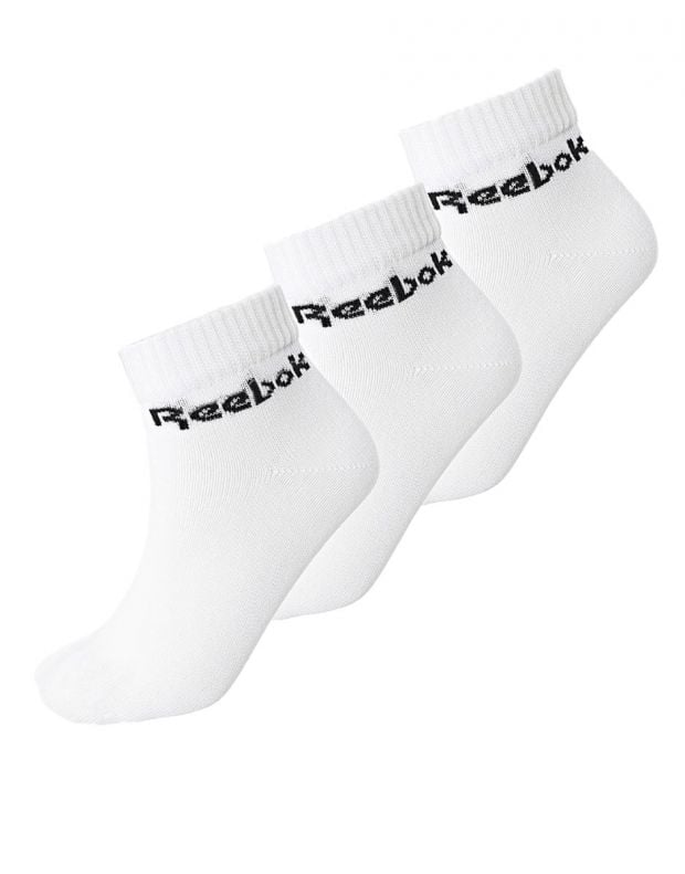 REEBOK 3-Packs Active Core Ankle Socks White/Black - FL5227 - 1
