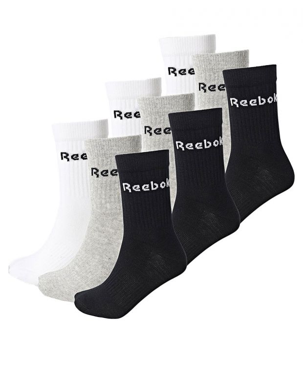 REEBOK 9-Packs Active Core Mid Crew Socks Multicolor - HD2744 - 1