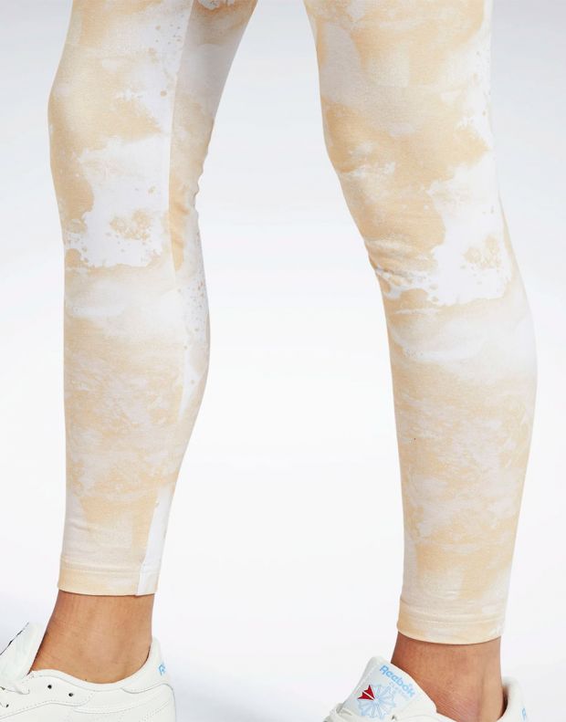REEBOK Classics Cloud Splatter-Print Leggings Beige/White - H49279 - 5