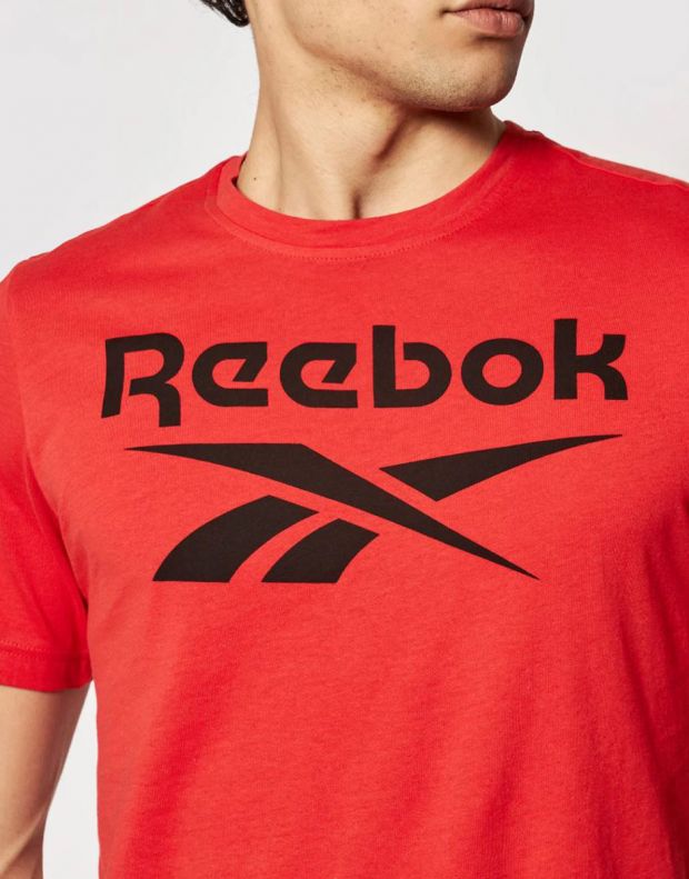REEBOK Graphic Series Stacked Tee Red - FP9148 - 3