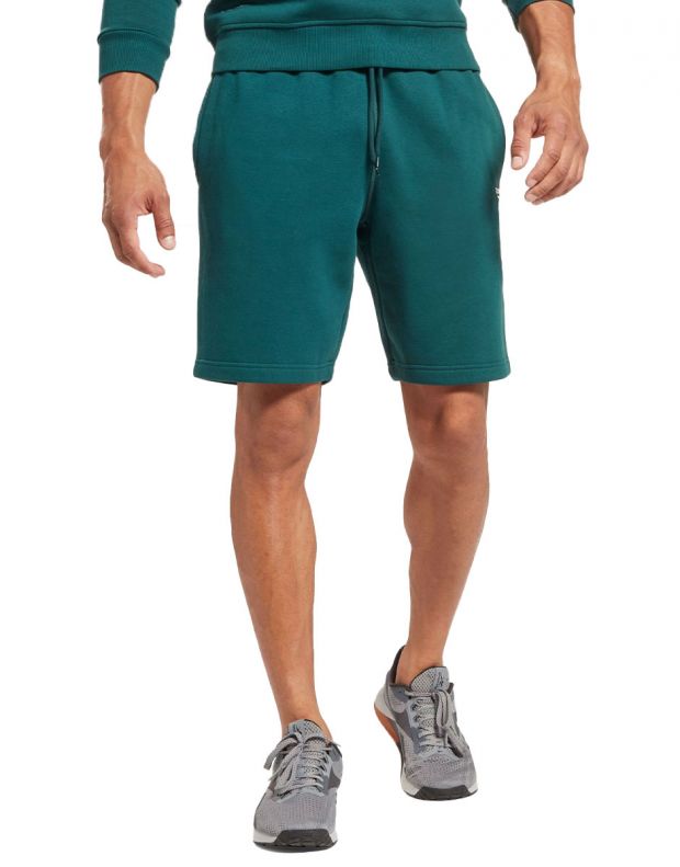 REEBOK Identity Fleece Shorts Green - HZ3334 - 1
