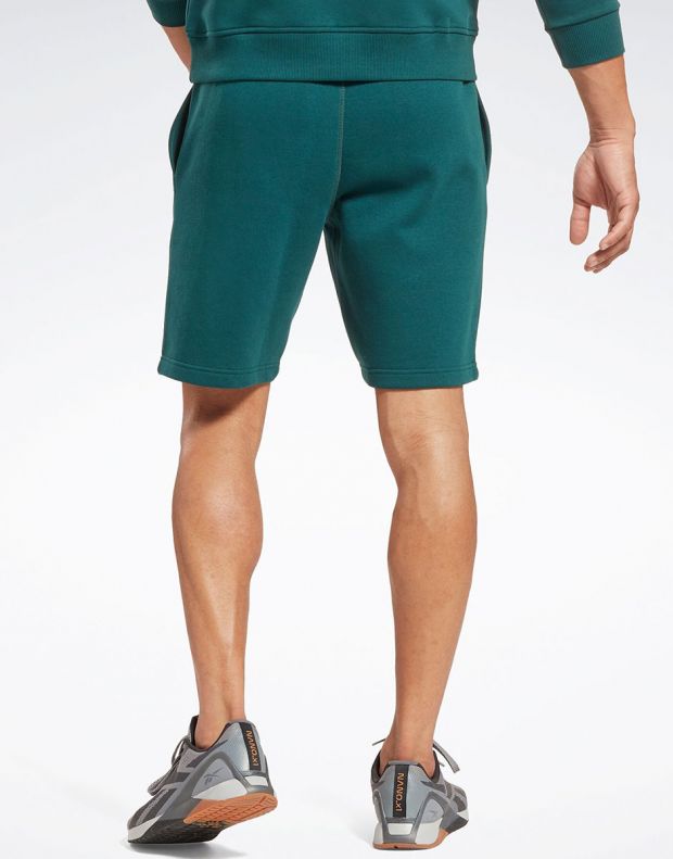 REEBOK Identity Fleece Shorts Green - HZ3334 - 2