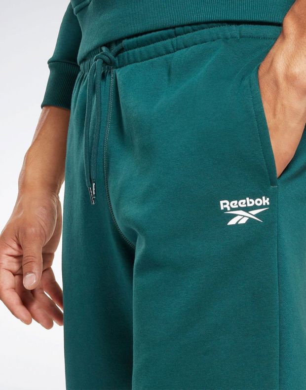 REEBOK Identity Fleece Shorts Green - HZ3334 - 3