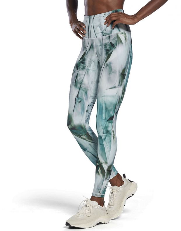 REEBOK Lux Bold High-Waisted Liquid Abyss Print Leggings Multicolor - H56388 - 1