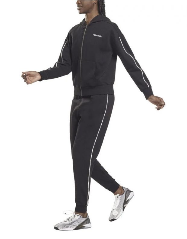 REEBOK Training Essentials Piping Hooded Tracksuit Black - HE2275 - 1